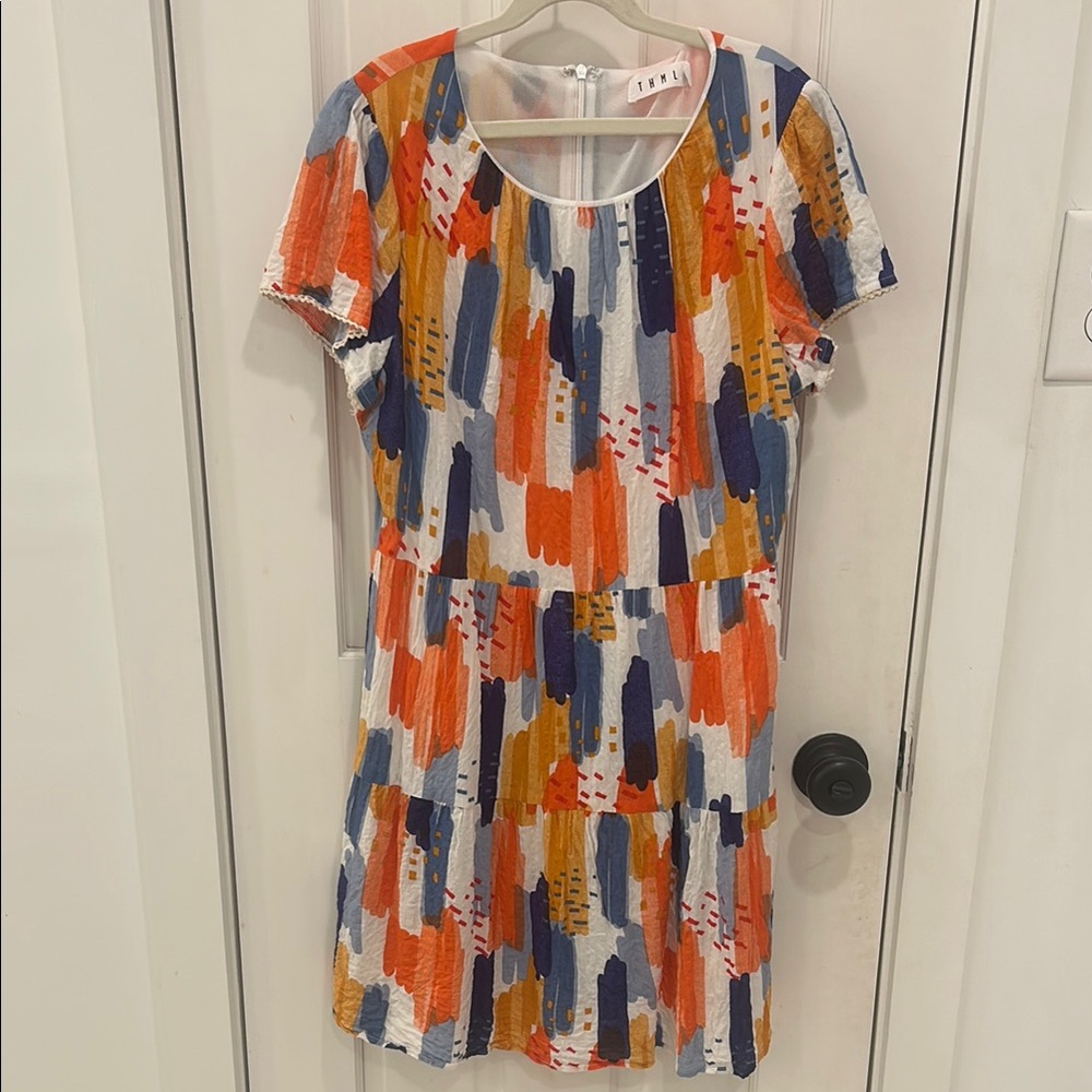 THML Multicolor Abstract Dress